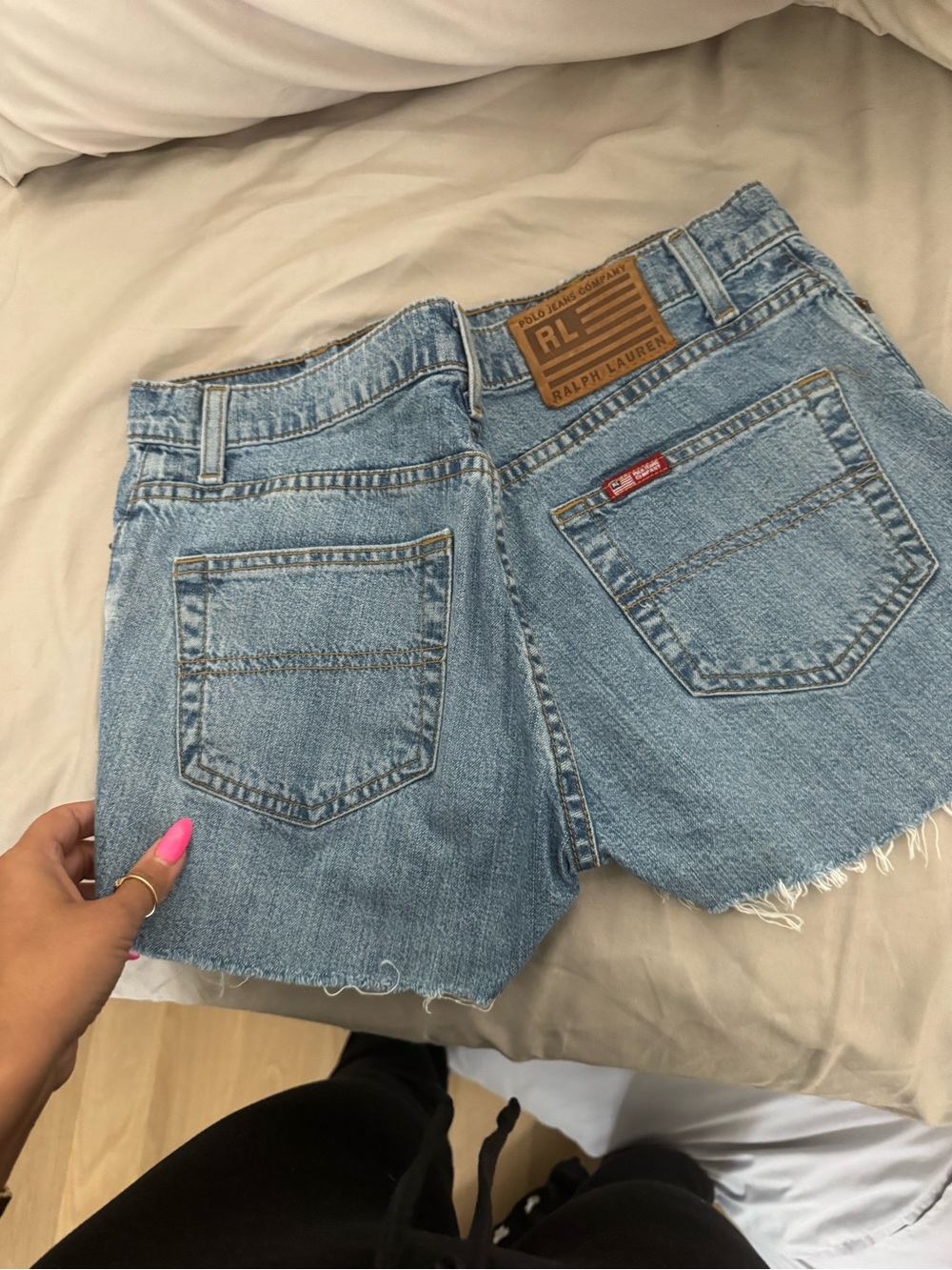Ralph Lauren Light Wash Denim Cutoff Shorts